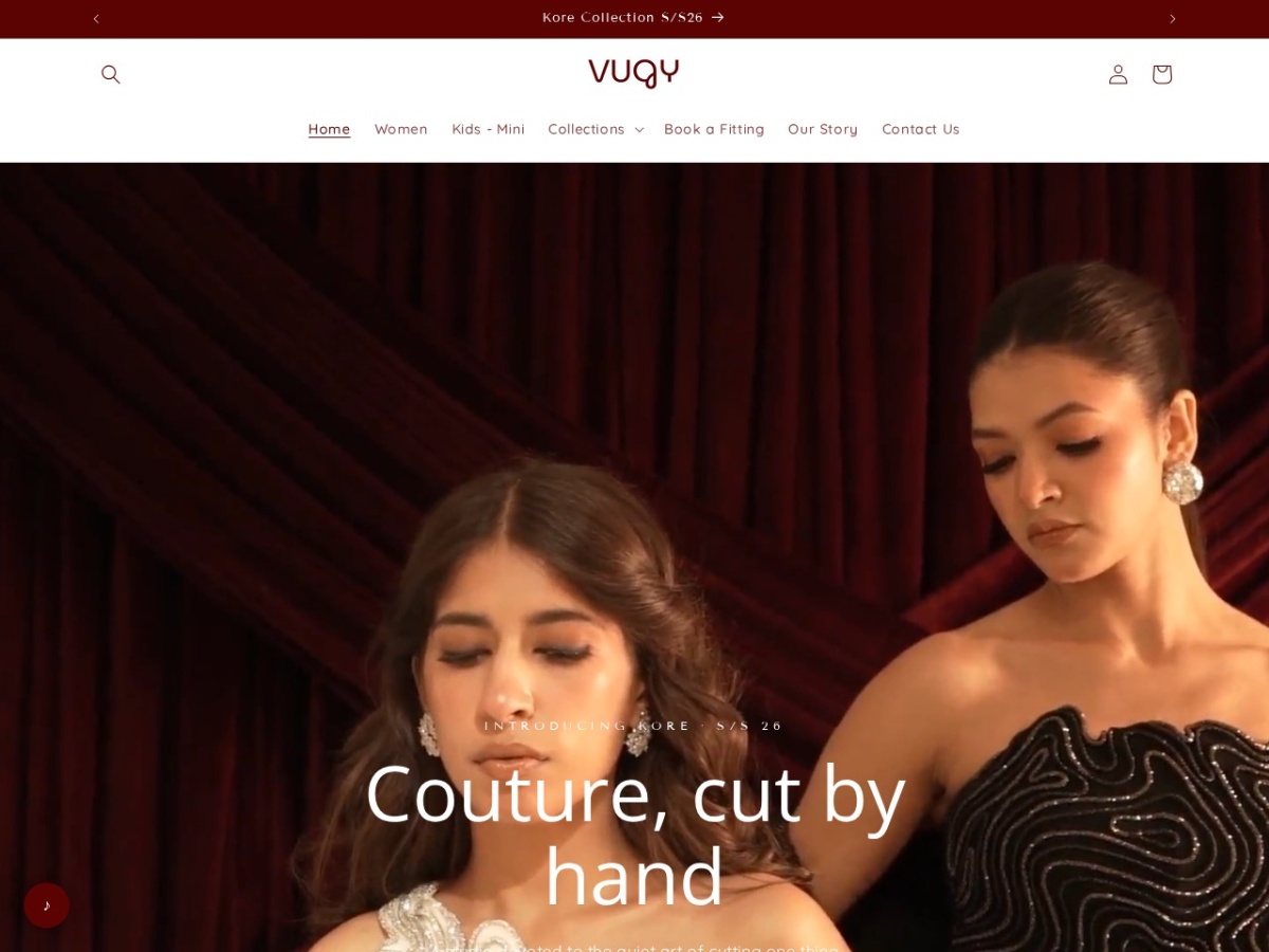 Vugy India website preview